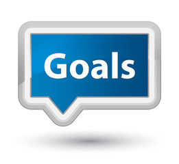 Goals prime blue banner button
