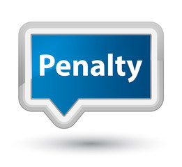 Penalty prime blue banner button
