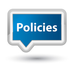 Policies prime blue banner button