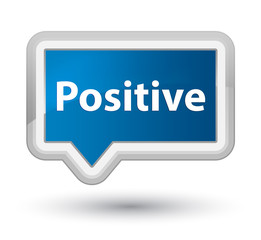 Positive prime blue banner button