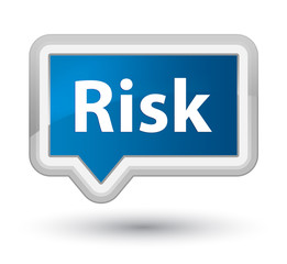 Risk prime blue banner button