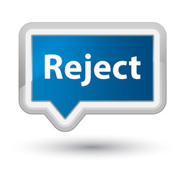 Reject prime blue banner button