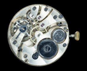 Mechanism of vintage wrist watches 'Quartier Girard' 460620, Switzerland.