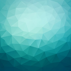 Fototapeta premium Polygonal abstract geometric dark blue triangular low poly style gradient background illustration