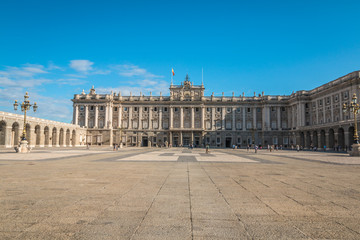 Fototapeta na wymiar Royal Palace view in Madrid