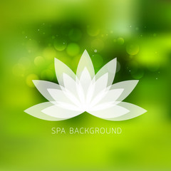 Spa day, healthcare and beauty template for spa, vector illustration.