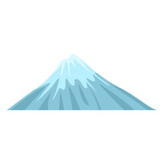 Vector Flat Illustration - Single Mountain