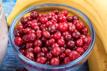 Cranberries in a bowl