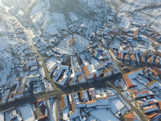 Village aerial street