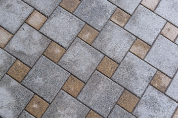 Road bricks surface