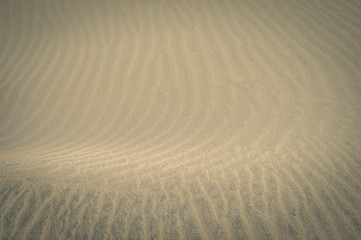 a sand texture view of the Natural Reserve of Dunes of Maspalomas, in Gran Canaria, Canary Islands,...