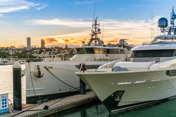 Fototapeta premium Yatch at the harbour