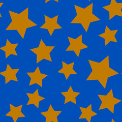Obraz premium Seamless pattern with gold stars