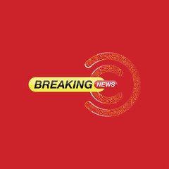 Breaking news, banner for the screen. Template for TV channels.