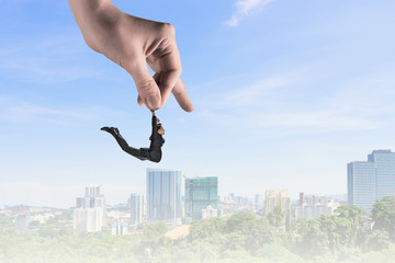 Hand of law and justice . Mixed media