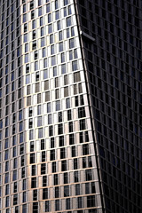 Fototapeta premium Detail of world tallest residential buildings. Dubai marina, United Arab Emirates.