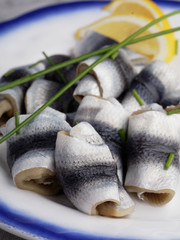 Rollmops in a dish