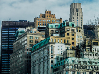 Fototapeta premium Apartment buildings in New York