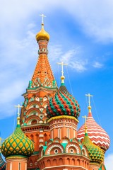Fototapeta na wymiar St. Basil's Cathedral at Red square,Moscow, Russia