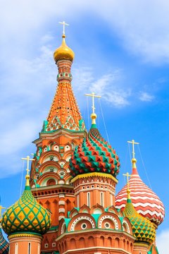 St. Basil's Cathedral at Red square,Moscow, Russia