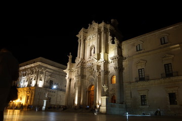 Fototapeta na wymiar Piazza Duomo Siracusa