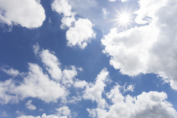 Blue sky and cloud in sunny day.