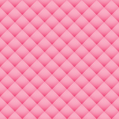 Seamless pink padded upholstery vector pattern texture