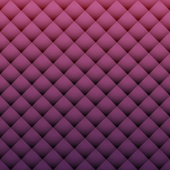 Padded upholstery vector pattern texture in shades of purple, gradient