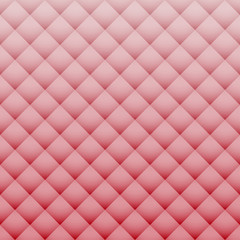Padded upholstery vector pattern texture. Gradient in shades of pink. Geometric rectangle pattern