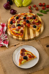 fresh rustic pizza