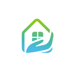 Home care cleaning service logo idea - 141249939