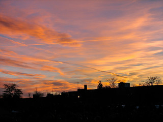 Colorful cloudy sky