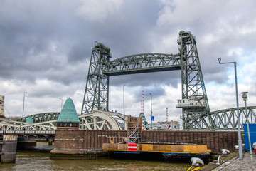 Obraz premium Klappbrücke in Rotterdam