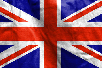 Fototapeta premium Waving Flag: United Kingdom