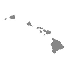 map of the U.S. state of Hawaii 