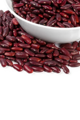 Red bean isolated on white background