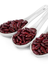 Red bean isolated on white background