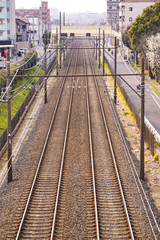 線路沿いの風景
