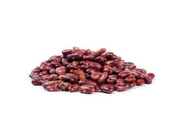 Red beans isolated on white background