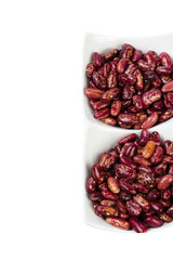 Red beans isolated on white background