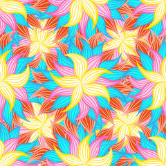 Spring or summer flowers pattern. Floral background.