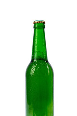 bottle of beer on white background