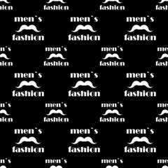 seamless pattern with mustache. vector