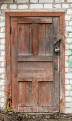 old wood door