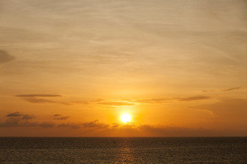 Fototapeta na wymiar Scenic view of beautiful sunset over the andaman.