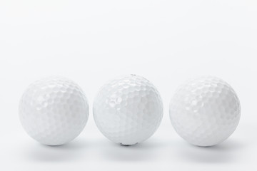 golf equipment isolated on white