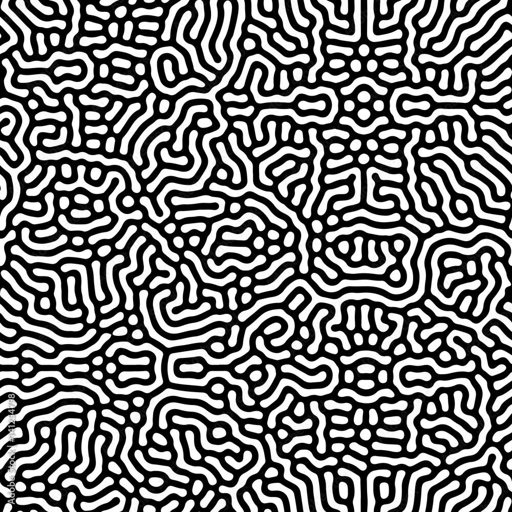 Poster Abstract background of vector organic irregular lines maze pattern