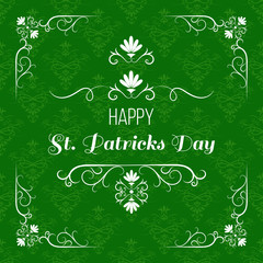 Saint Patrick s day greeting card design