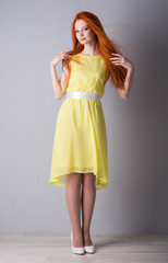 Young red-haired woman