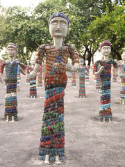Bangle Women, Nek Chand Sculpture Park, Chandigarh, India.